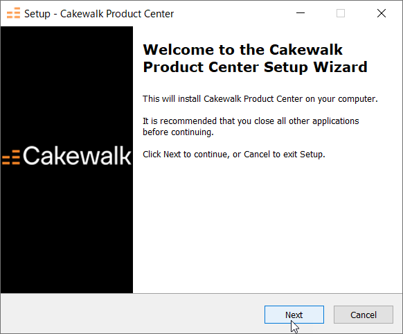 Cakewalk Product Center