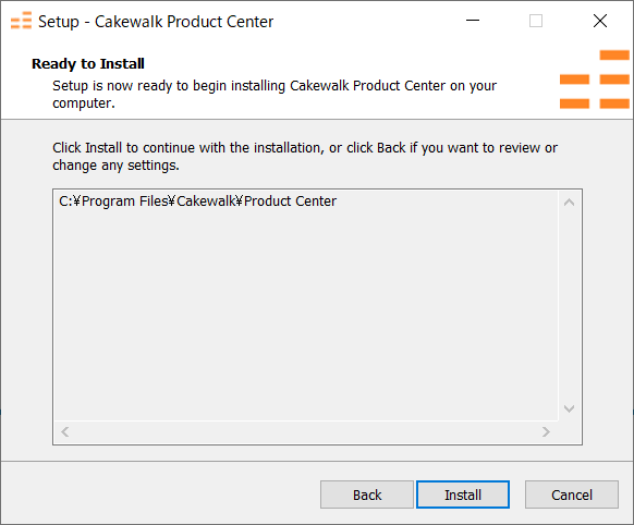 Cakewalk Product Center