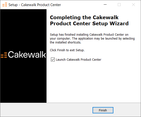 Cakewalk Product Center