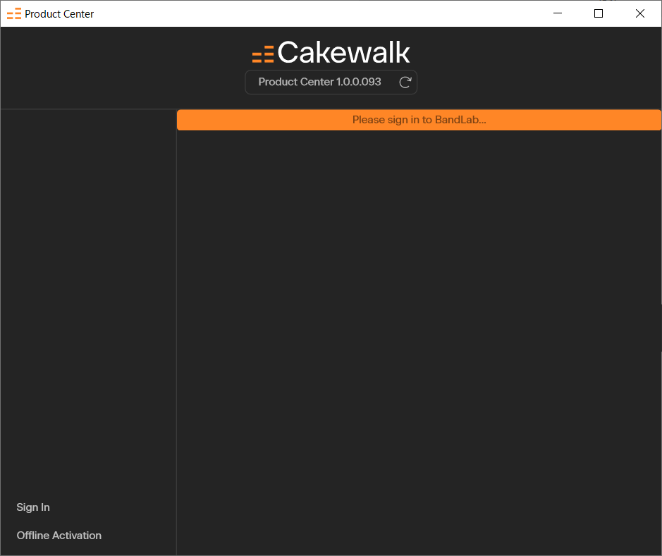 Cakewalk Product Center