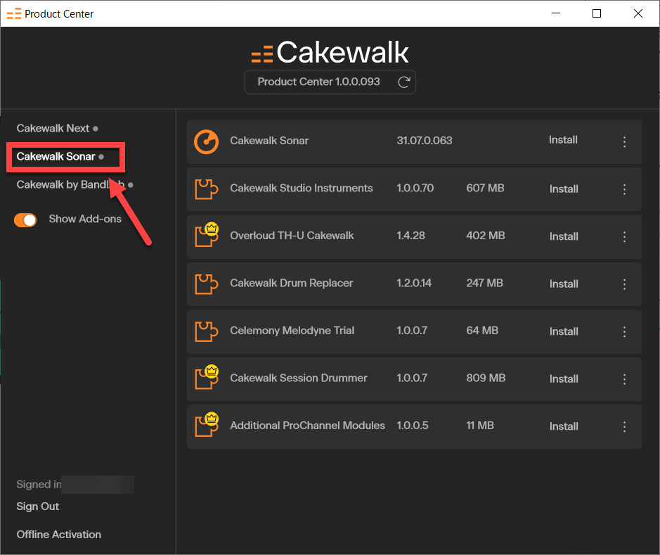 Cakewalk Sonar