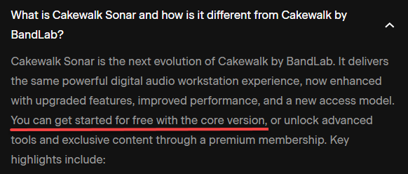 Cakewalk Sonar