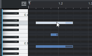 MIDIノートの複製