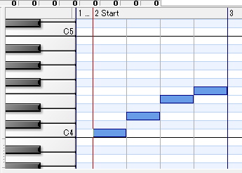 ピアノロールでの再現１